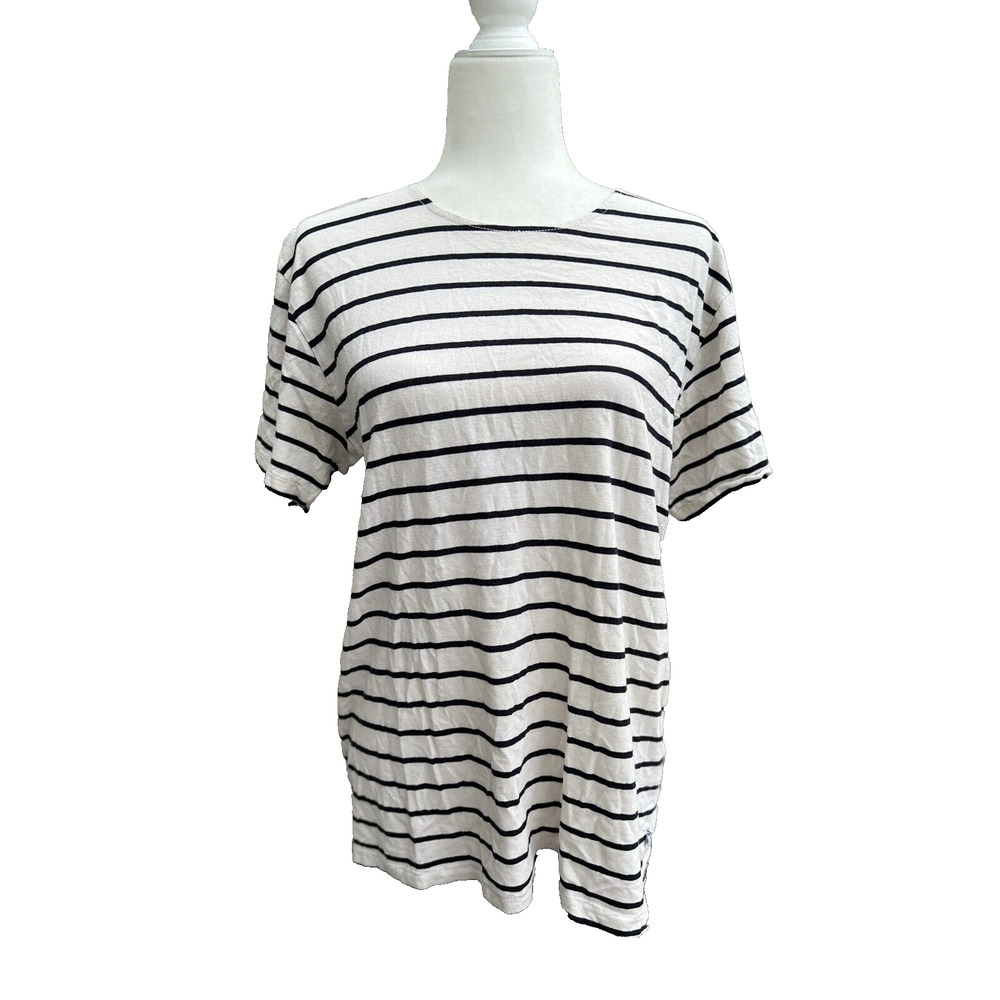Bonobos women striped tshirt linen and cotton size M A000293